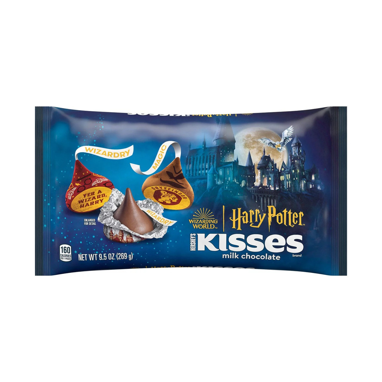 Цукерки Hershey's Kisses Harry Potter Milk Chocolate Halloween Candy Bag 269g