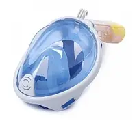 Маска для плавания FREE BREATH S-M с креплением на камеру Водолазная маска синий