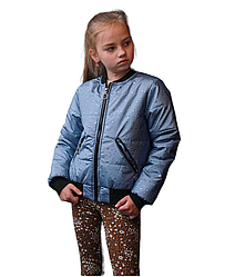 Легка дитяча куртка для дівчинки розмір 128-152