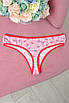 Стрінги жіночі з принтом рожевого кольору розмір 3ХL 165146T Безкоштовна доставка, фото 2