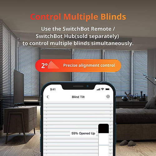 SwitchBot Blind Tilt Моторизованные жалюзи - Умные электрические жалюзи ...