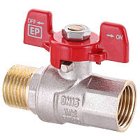 Кран 1/2" ВН PN40 Ду 15 Europroduct (Чехія) Метелик