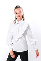 Блуза для дівчинки Білий Носи Своє (6278-081-v3)