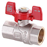 Кран 1/2" ВВ PN40 Ду 15 Europroduct (Чехія) Метелик, фото 3