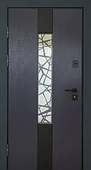Двері вхідні вуличні з терморозривом модель Olimpia Glass комплектація Bionica 2 ABWEHR (LP3)