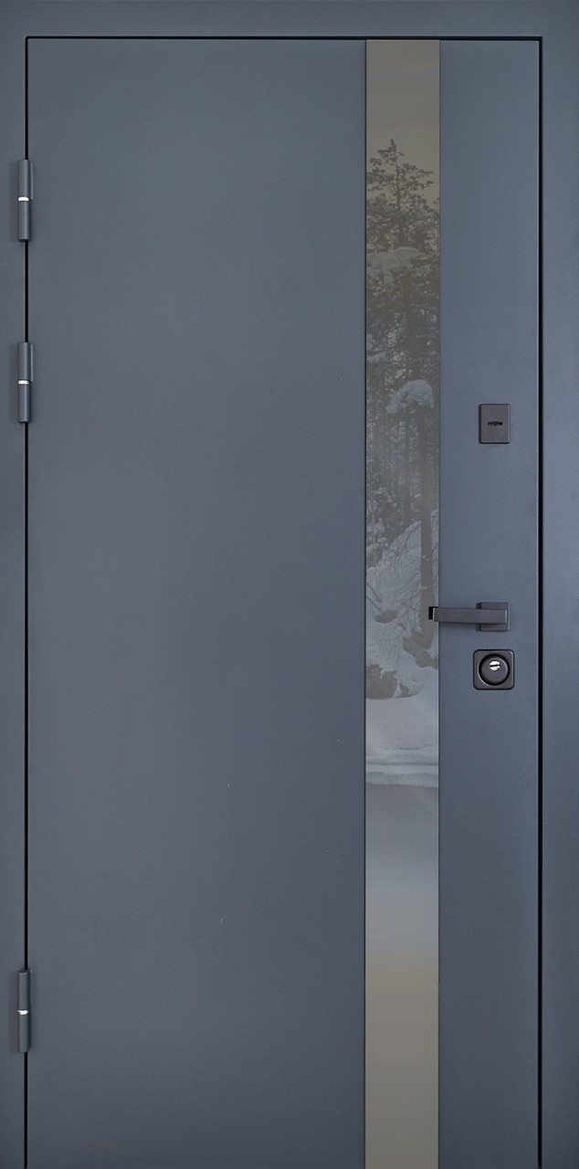 Двері вхідні вуличні модель Nordi Glass комплектація Defender ABWEHR (506)