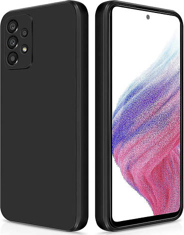 Силіконовий чохол SLIM для Samsung Galaxy A72 Black, фото 1