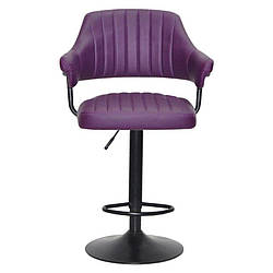 Стільчик для візажу Jef Black фіолетовий