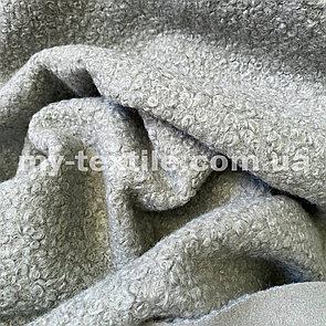 Тканина пальтова Букле Баранчик 150 см щільність 300 г/м2 однотон Фісташковий