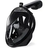 Маска для плавания FREE BREATH S-M с креплением на камеру Водолазная маска черный