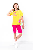 Комплект для дівчинки (футболка+велосипедки) Жовтий Носи Своє (6337-057-33-v1)