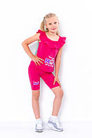 Комплект для дівчинки (футболка+велосипедки) Малиновий Носи Своє (6382-036-33-v1)