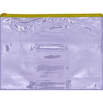 Папка на блискавці А4, zip loск пластикова прозора з кишенею для візиток