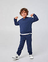 Детский костюм (толстовка+брюки) | Футер с микроплюшем | 104, 116 | Тепло и стильно для мальчика SMIL 117377