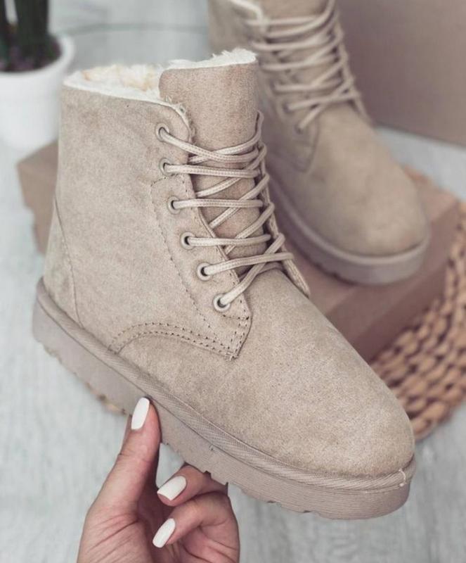 Уги жіночі зимові 8 пар у ящику коричневого кольору 36-41, фото 1