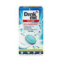 Таблетки для бачка унитаза Denkmit WC-Reiniger Tabs mit 3-Phasen-Kraft, 16 шт.