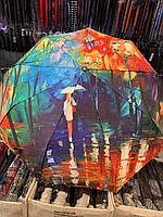 Женский зонт полуавтомат с сатиновой ткани
