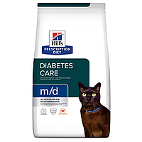 Hills Prescription Diet Diabetes Care m/d Chicken 1,5 кг лечебный сухой корм для котов (166829-21) BE