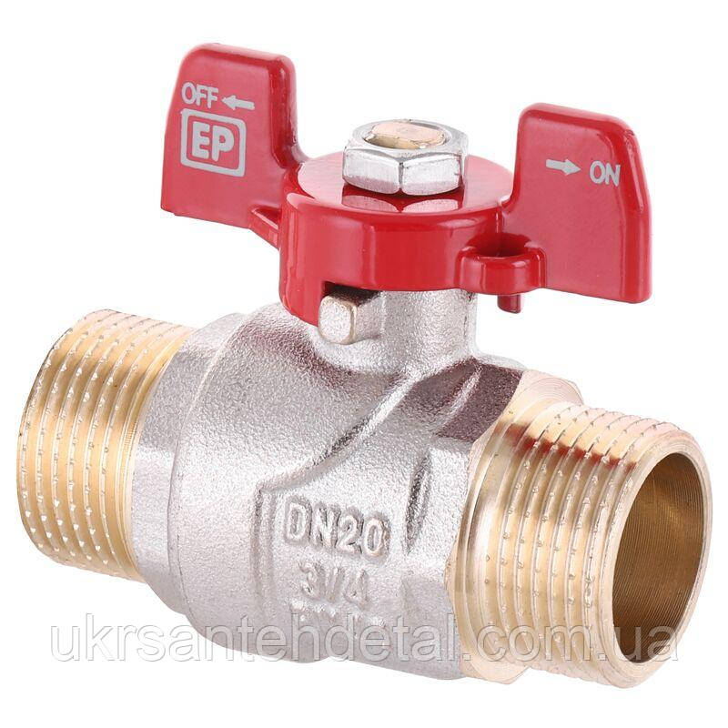 Кран 3/4" НН PN40 Ду 20 Europroduct (Чехія) Метелик