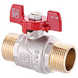 Кран 3/4" НН PN40 Ду 20 Europroduct (Чехія) Метелик, фото 4