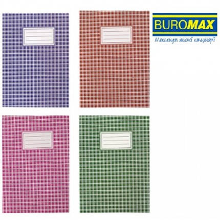 Зошит канцелярський А4 BUROMAX 2451 м`яка обкл. 48арк. ЛІНІЯ (1/20), фото 1