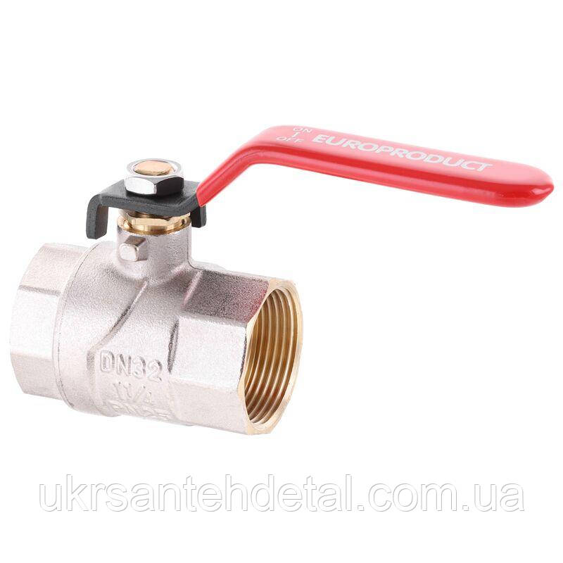 Кран 1-1/4" ВВ Ду 32 Europroduct (Чехія) Ручка