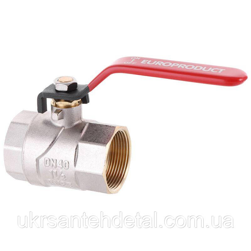Кран 1-1/2" ВВ Ду 40 Europroduct (Чехія) Ручка