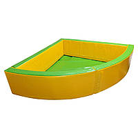 Детский игровой сухой бассейн манеж Hop-Hop "Угловой" ВП 150х150х40 см, Разноцветный
