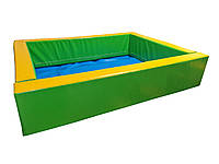 Детский игровой сухой бассейн манеж Hop-Hop "Прямоугольник" 250х200х40 см, Разноцветный