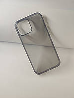 Прозрачно-черный силиконовый чехол Hoco для айфона 13 Pro Max/ Clear Silicone case iPhone 13 Pro Max