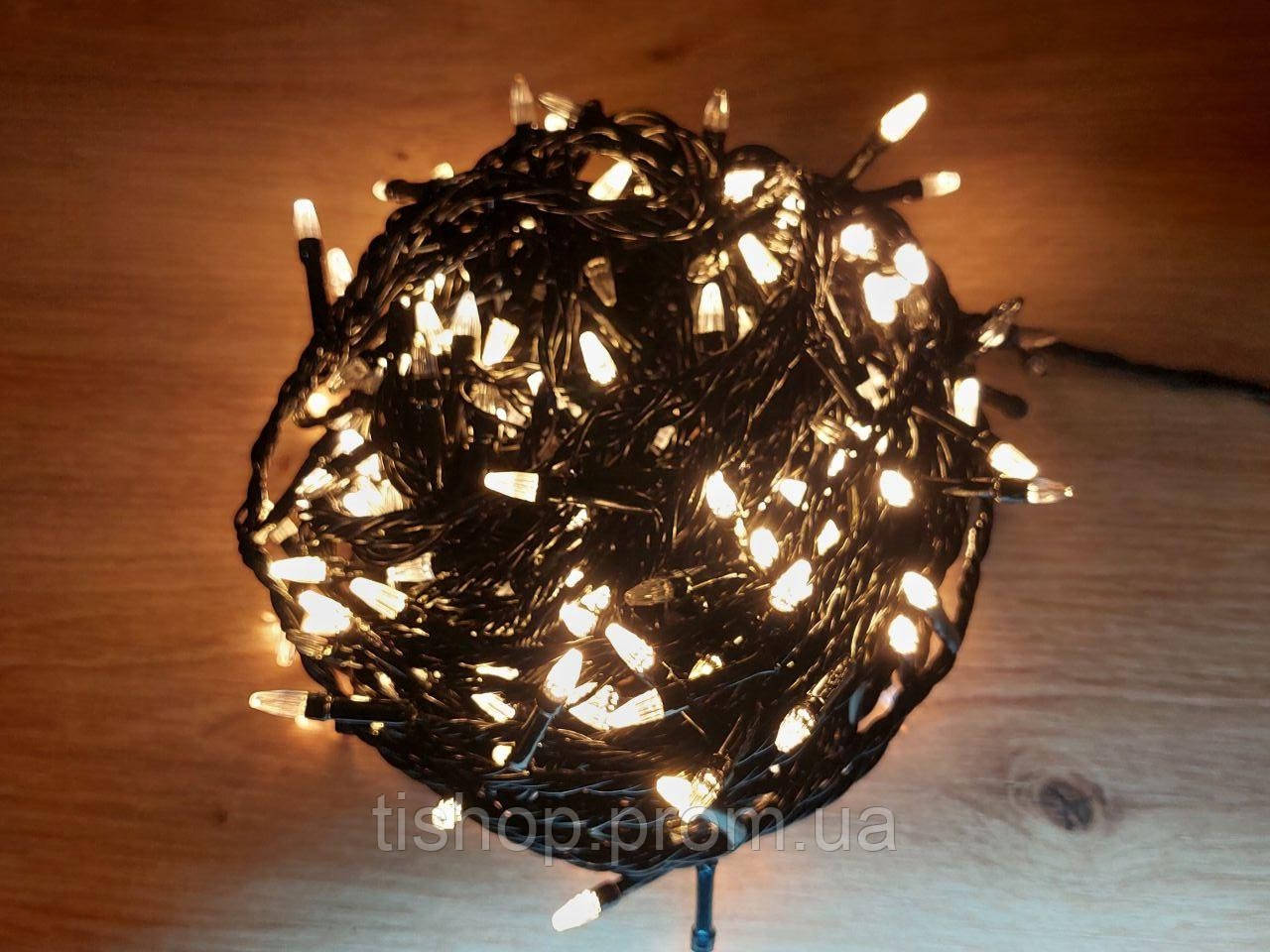 Новогодняя Гирлянда КОНУС 400 LED, белый теплый - фото 6 - id-p1497210179