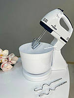 Кухонний міксер із пластиковою чашею на 2 літри Crownberg CB-7320 потужністю 300 Вт на 7 швидкостей