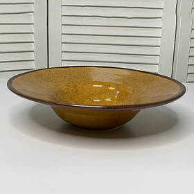 Тарілка для пасти 250 мл, 22,5 см, Гірчична (Pro Ceramics)