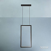 Люстра-підвіс чорна металева з LED module 3000К на 1 лампу 25х120 см