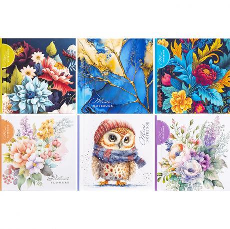 Блокнот 10*10см "Мандарин" 48 аркушів, інтегр обкладинка, клітинка 226804/БК011/1-8 KNZ