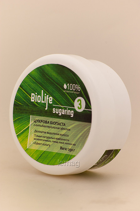 BioLife Пробник цукрових биопасты з антибактеріальним ефектом М'яка - 3, 250 г, фото 1