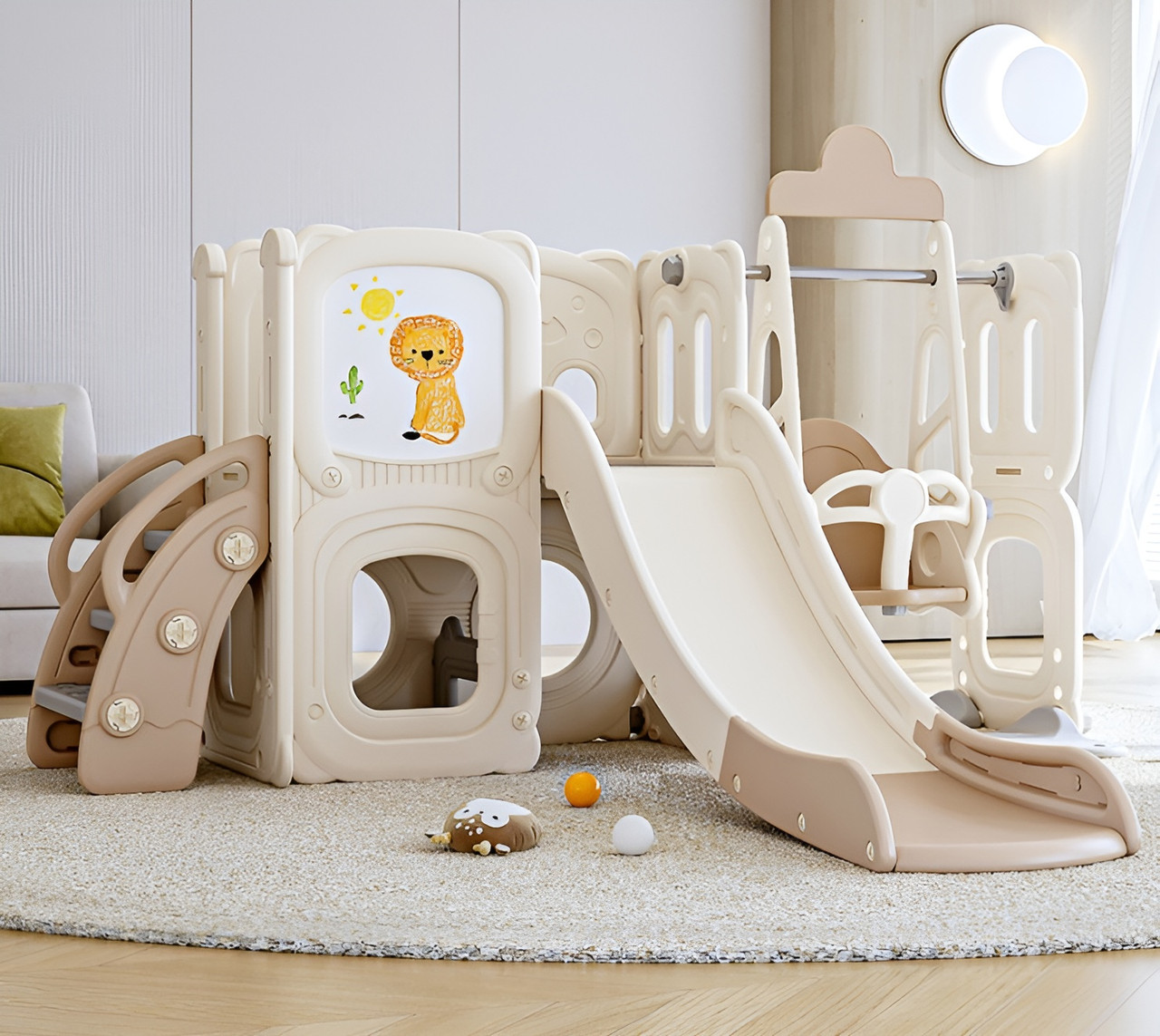 Дитячий ігровий комплекс 4в1 Terrio “Safari” кавовий, фото 1