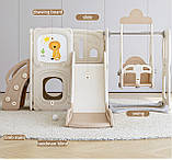 Дитячий ігровий комплекс 4в1 Terrio “Safari” кавовий, фото 2