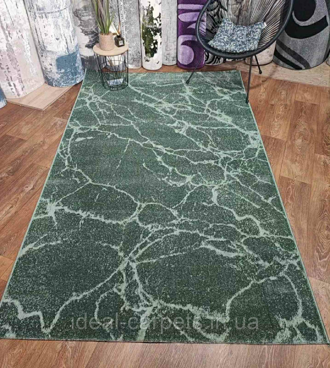 Килим 2.5х3.5м Green Fibra 0546 Зелений, фото 1
