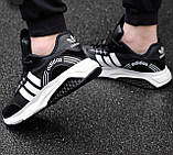 РОЗПРОДЖ Чоловічі кросівки Adidas Black-White р40, фото 2