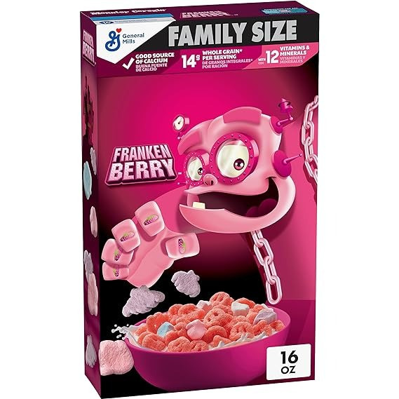 Сухий сніданок Franken Berry Cereal with Monster Marshmallows Limited Edition 453.59g