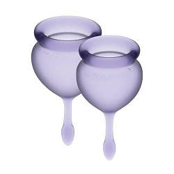 T360907 менструальні чаші Satisfyer Feel good Menstrual Cup Lila, Фіолетовий  18+