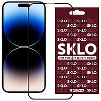 Защитное стекло SKLO 3D (full glue) для Apple iPhone 15 Pro Max (6.7") BAN