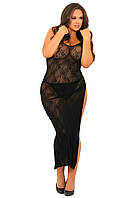 Платье TAKE THE HEAT LACE GOWN BLACK PLUS SIZE 18+