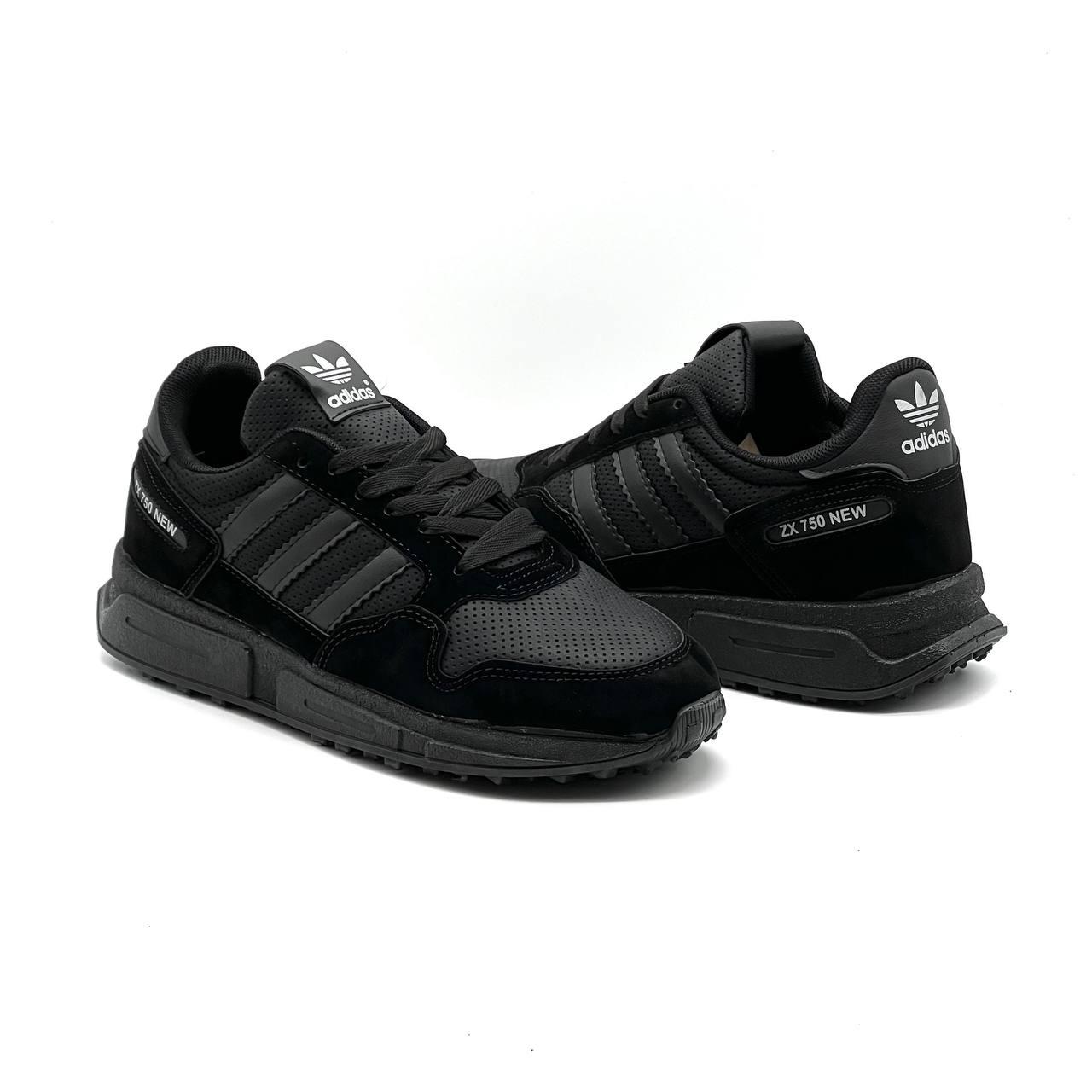 Чоловічі кросівки Adidas ZX 750 NEW Black р44, фото 1