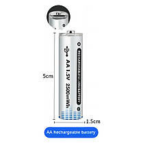 Батарейка АА 2500mWh, Type-C (без кабелю), фото 3