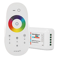 Контролер PROLUM RGB Full-TOUCH 18А, Білий 12-24V