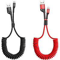 Дата кабель Baseus Fish Eye Spring Data Lightning Cable 2A (1m) (CALSR) BAN