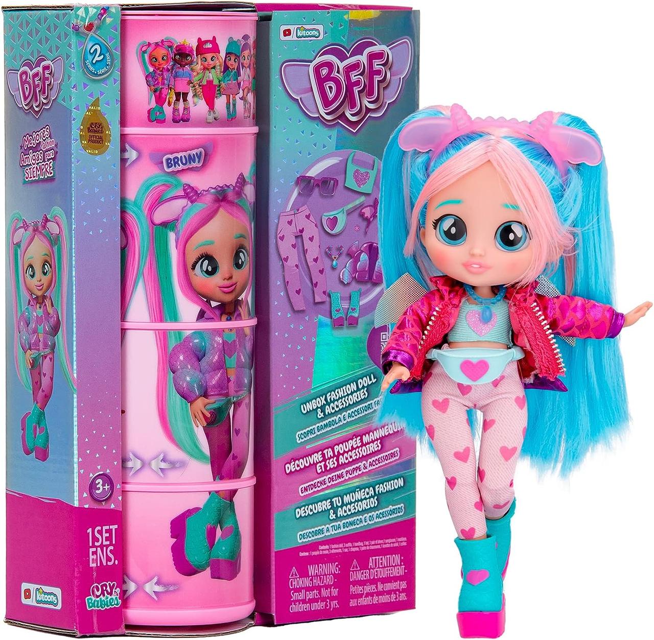 Лялька Cry Babies BFF Bruny Fashion Doll Край Бебіс Бруні Плакса новинка!
