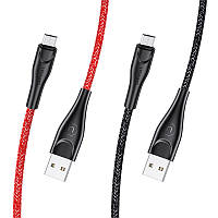 Дата кабель Usams US-SJ393 U41 Micro Braided Data and Charging Cable 1m BAN